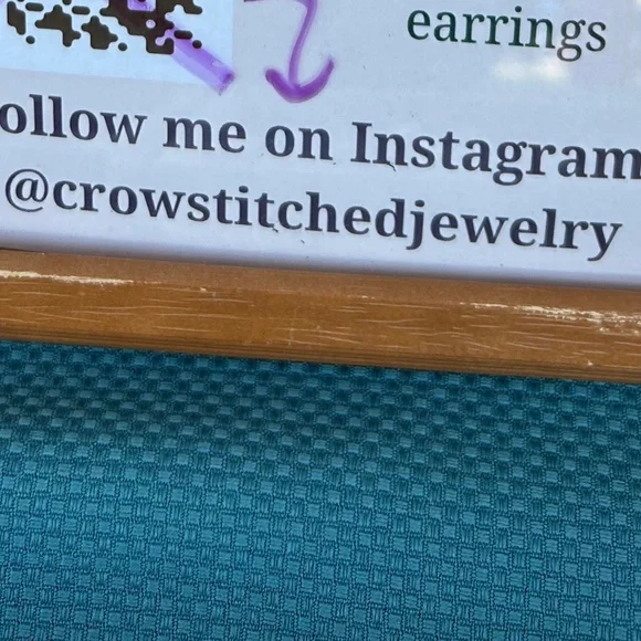 cross stitch pendant necklace